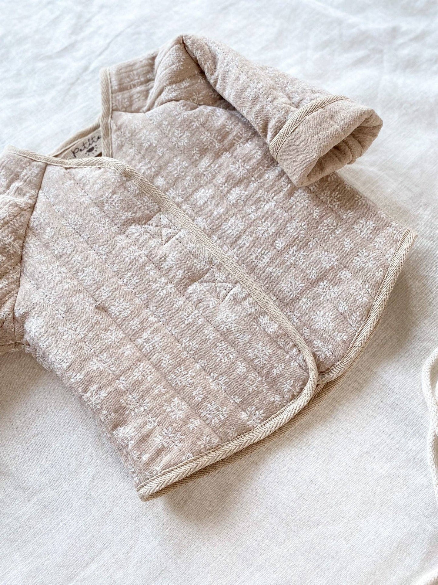 Baby & toddler quilted jacket - muslin branches
