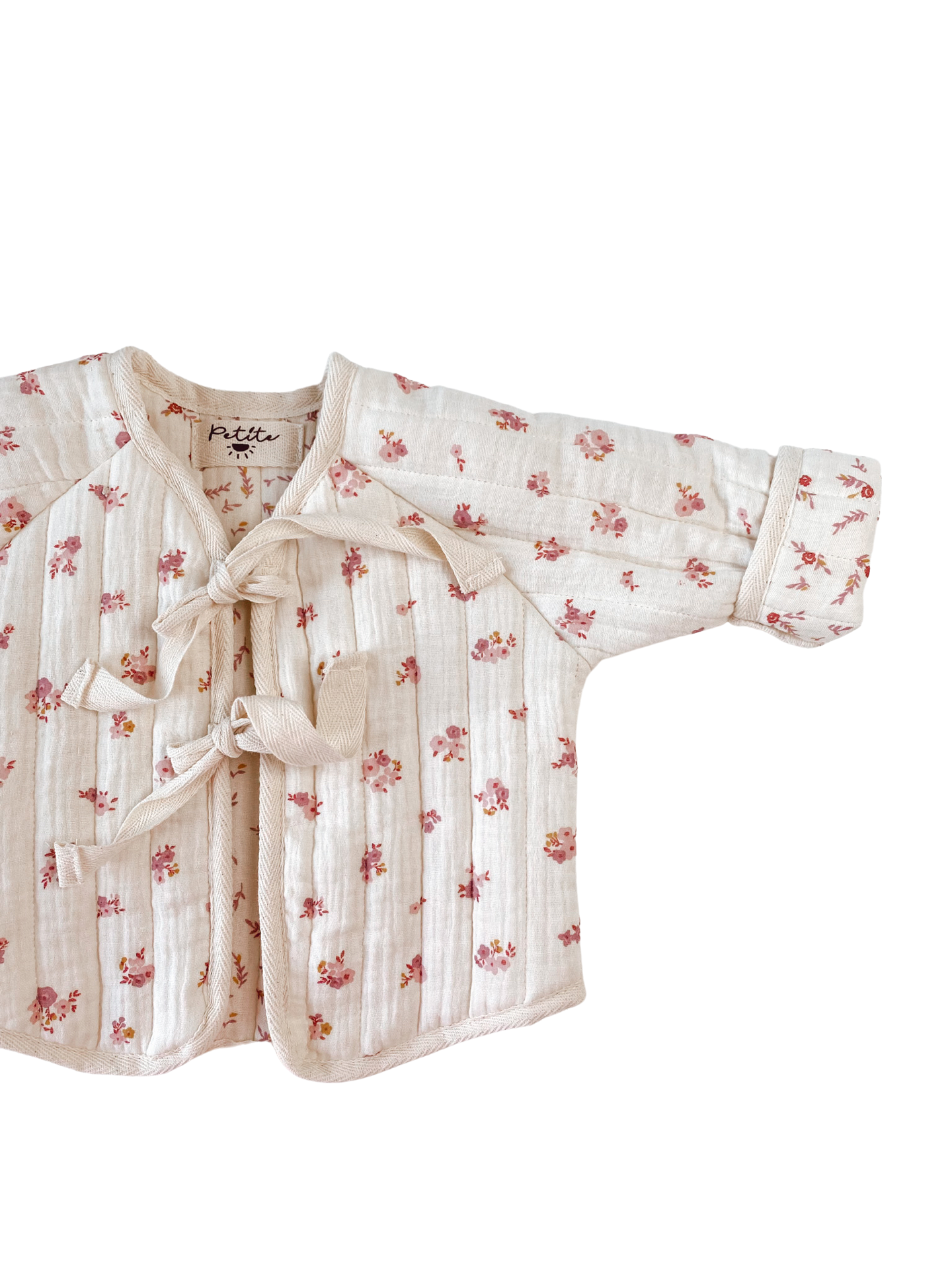 Baby & toddler quilted jacket - rose floral